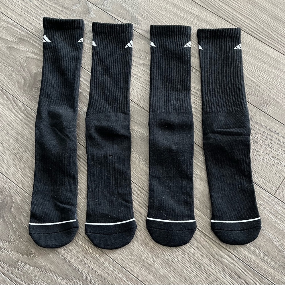 NWOT: 2 pairs of adidas Mens Cushioned Crew Socks (3 for $30)